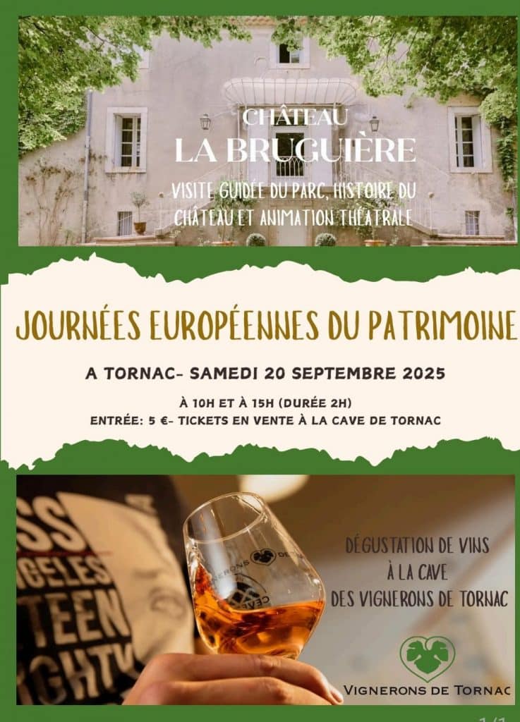 journee du patrimoine 2025 cave coopérative de Tornac